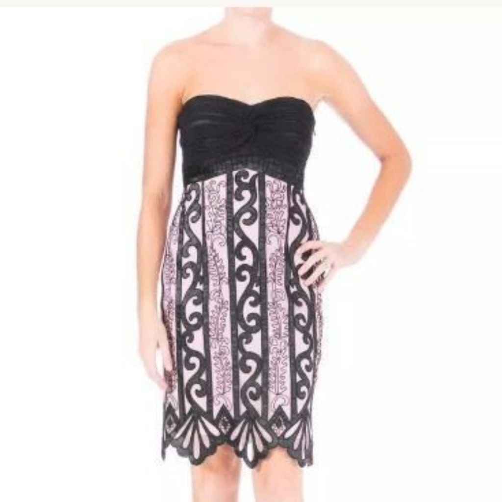 New Sue Wong Black/Pink Party Dress